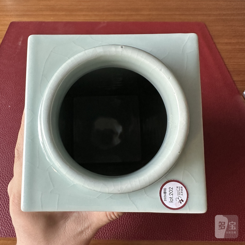 清光绪 仿官釉八卦琮式瓶 - 图10